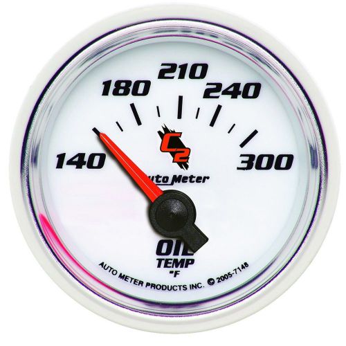 Autometer 7148 c2 electric oil temperature gauge 2 1/16&#034; 140 - 300 deg. f