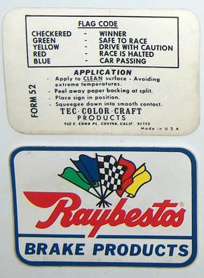 Lot Of 12 Vintage 1970's Racing Stickers Raybestos, Gabriel Shocks, STP, US $34.99, image 4