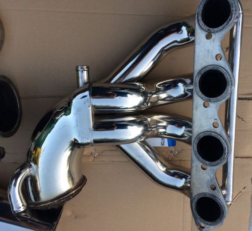 Bbc stainless steel 1 marine header with 2 pipes as shown in photos.