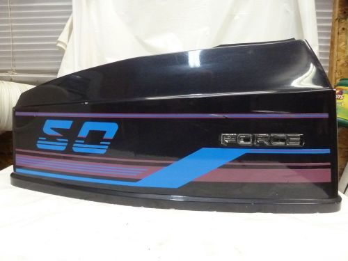 1989 force 50hp 507y9b cowl hood engine cover #2 f291712c6 outboard motor