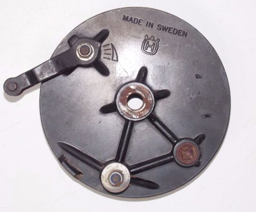 1984 husqvarna 250wr rear wheel brake plate + shoes braking cr wr 250 400 500