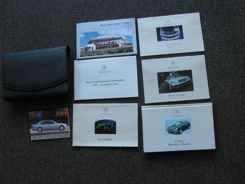 2001 mercedes benz e class 320 430 55 owners manual set
