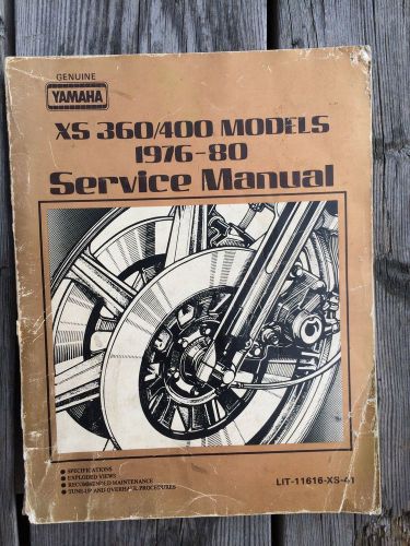 Xs 360 400 yamaha service manual 1976-80