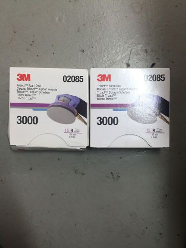 Trizact 2 boxes p3000 hookit foam disc 3m 2085 6" 30 total pads