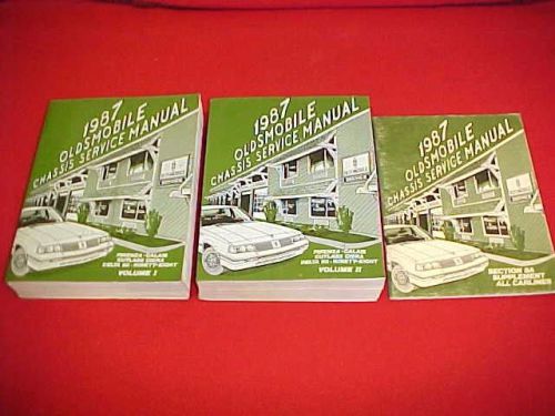 1987 oldsmobile olds cutlass 88 98 firenza calais service shop repair manual 87