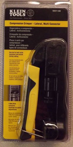 New! klein tools vdv211-063 compression crimper lateral multi connector