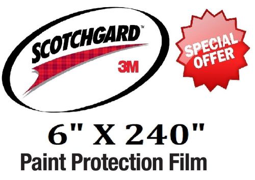 Bulk roll film 6&#034; x 240&#034; genuine 3m scotchgard paint protection clear bra