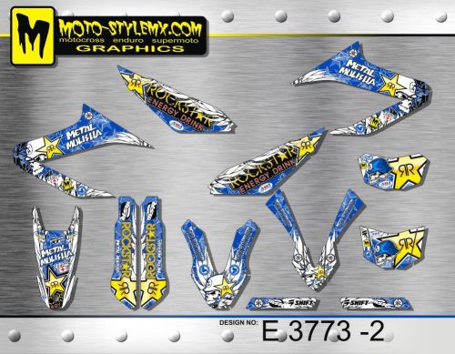 Yamaha wr 125 r&amp;x 2009 up to 2016 graphics decals kit stickers moto stylemx