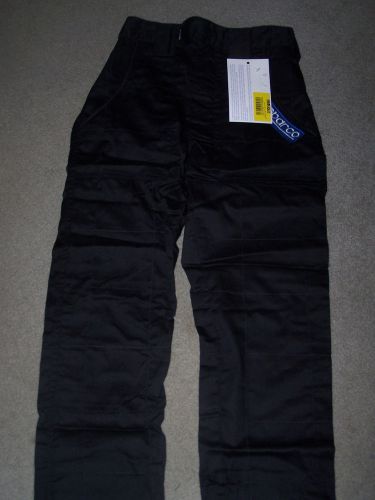 Sparco trophy racing single layer pants black xs new