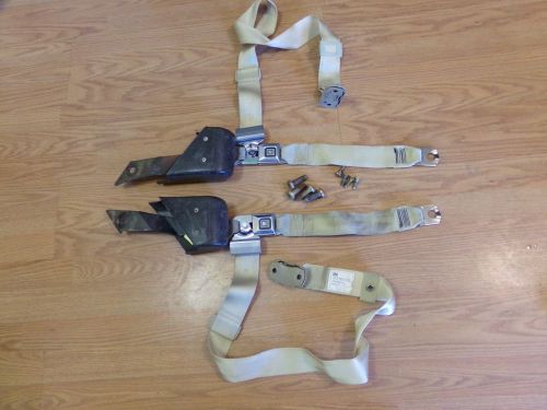 1970-73 camaro / firebird front seat belts custom tan