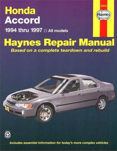 Honda accord repair manual 1994-1997
