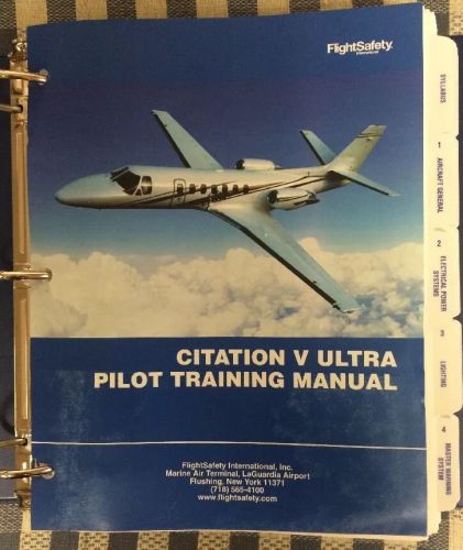 Cessna citation 560 ultra initial training manual (flightsafety)