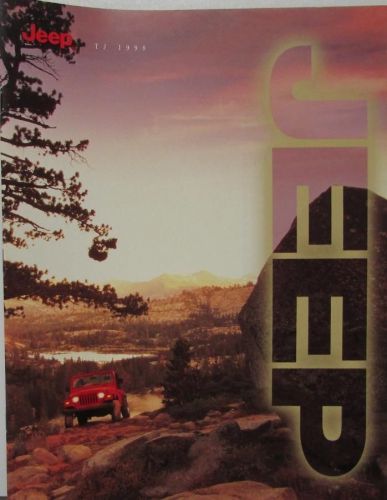 1998 jeep tj se sport sahara color sales brochure original canadian market