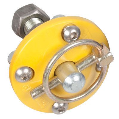 Autofab 9/16&#034; hood pin kit with stainless steel hardware (yellow) (hp100-yellow)