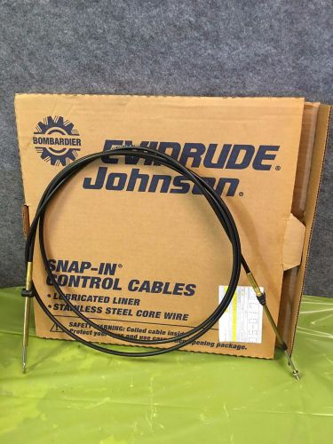 Nos omc/johnson/evinrude sterndrive 10&#039; snap in control cable, part # 0176110