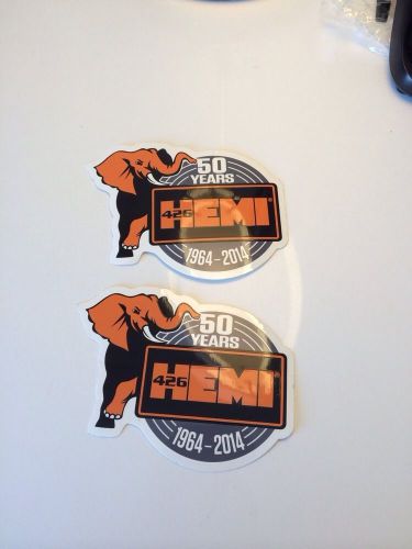 426 hemi - 50 years - sticker  1964-2014 decal dodge ram truck