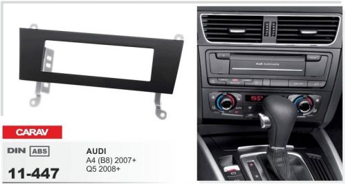 Carav 11-447 1-din car radio dash kit panel for audi a4 (b8) 2007+, q5 2008+