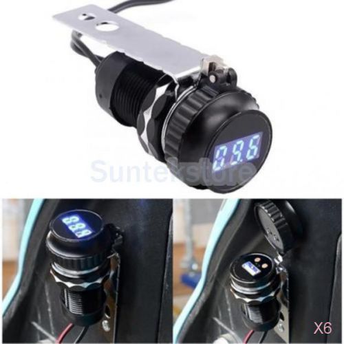 6x motorcycle car usb car charger power adapter for iphone/ipad samsung
