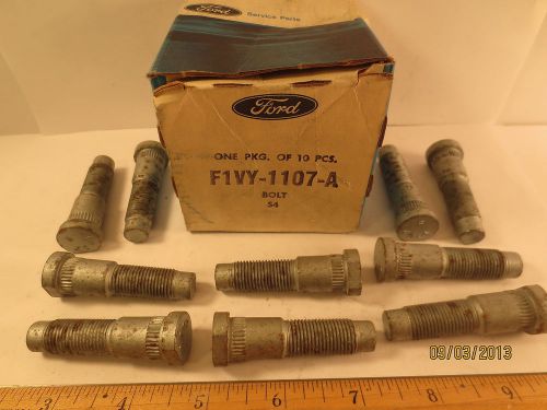 10 pcs in 1 ford box 1991 lincoln &#034;bolt wheel hub&#034; f1vy-1107-a nos free shipping