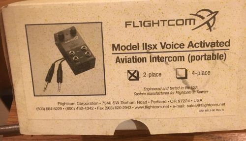 Flightcom model iis voice activated aviation intercom (portable)