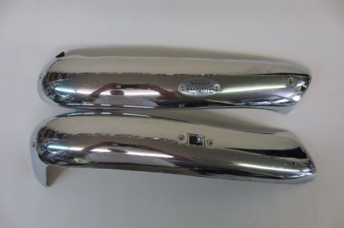 1959 1960 cadillac chrome power seat side trim shell covers w/ switch 59 60 pair