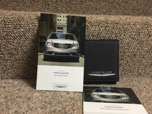 2014 chrysler town &amp; country owners manual with case