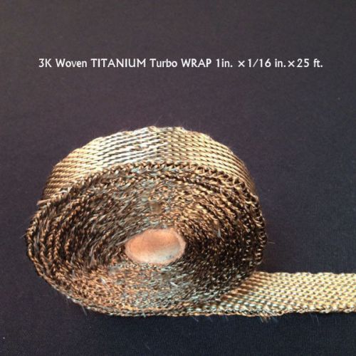 3k-titanium exhaust header turbo wrap insulating tape 25mm(1in.) ×1.6mm×7.5m a