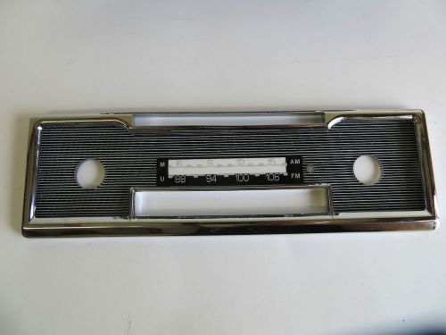 Chrome bezel &amp; face plate for mercedes porsche classic becker europa car radio