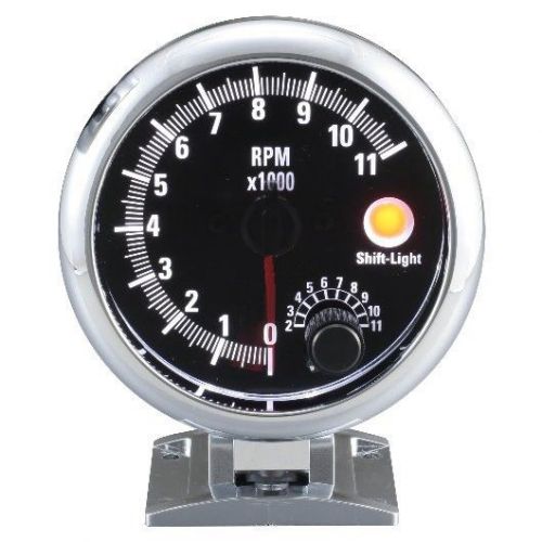 95mm tachometer 0-11000 rpm with shift-light (single-axis)