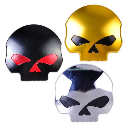 Cnc motorcycle skull fuel gas tank cap cover fit harley dyna softail road king