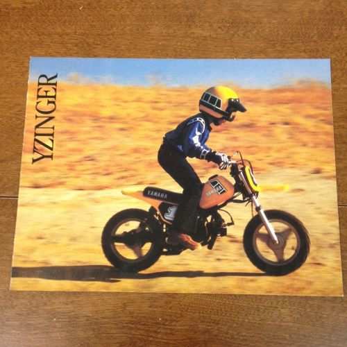 1982 yamaha yzinger 50 motocross motorcycle brochure -yamaha y zinger 50