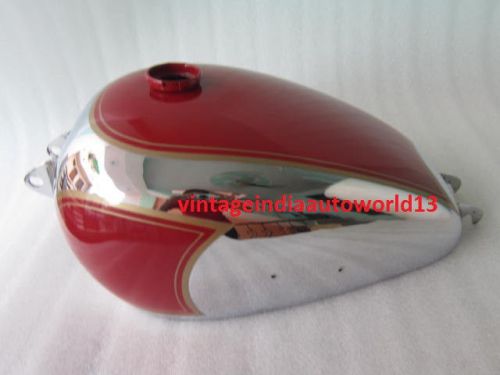 New 1950 bsa a7 plunger model chrome and red painted gas tank