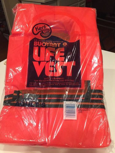 Kent buoyant life vest type ii p.f.d adult over 90 lbs - coast guard approved