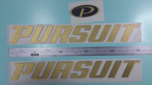 Pursuit boat emblem 20&#034; epoxy stickers resistant to mechanical shocks vinyl