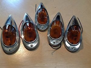 Wow (5) nos griffin 117 fender light lamp  glass truck cab bus semi turn