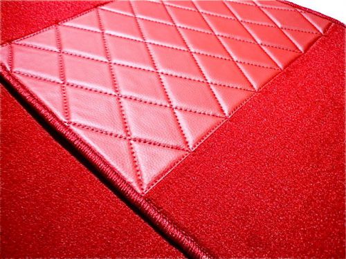 Full carpet set red vel. for fiat 850 spider