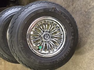 Stock golf cart tires rims and hub caps