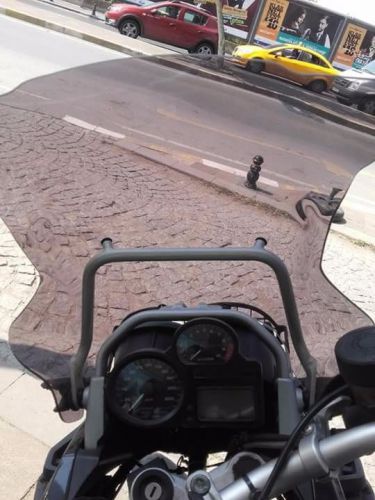 Bmw r1200gs adv windshield and support, navigation holder