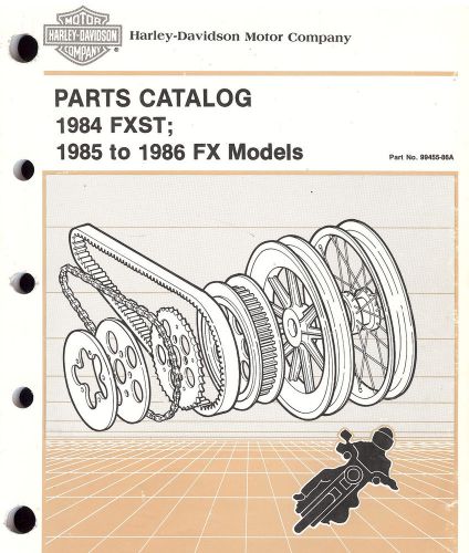 1984 to 1986 harley-davidson fx &amp; fxst parts catalog manual-fxef-fxsb-fxstc-fxwg