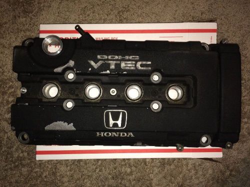 B16 vtec valve cover 99 honda civic si wrinkle black used , acura, accord, b18