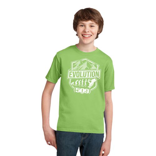 2017 509 youth lime evolution snowmobile snocross t-shirt size s-2xl