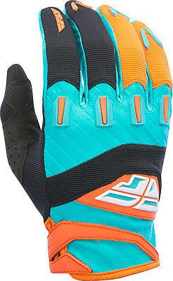 Fly racing f-16 adult gloves orange and teal size 7 8 9 10 11 12 13 gloves l@@k