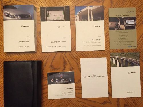 2010 lexus gs460/gs350 with navigation owner's manuals stock #101
