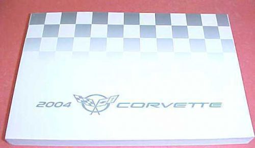 2004 corvette vette new nos original owners manual service book 04 glovebox