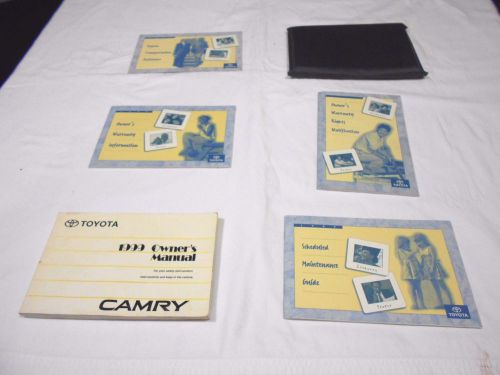 1999 toyota camry owner manual 5/pc.set &amp; blue dealer plastic case.free s/h