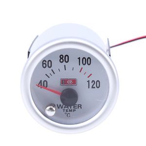 Car auto 2&#034; 52mm led 40~120℃ water temp temperature celsius pointer gauge meter
