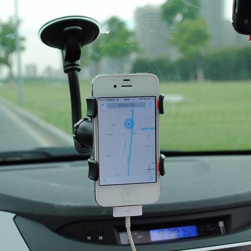 Universal 360°rotating car windshield mount holder stand bracke phone gps