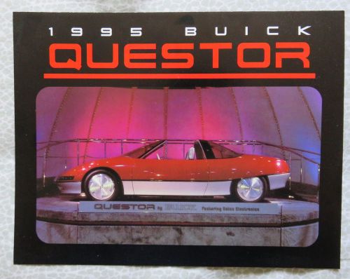 1995 buick questor concept car original sales brochure folder rare!