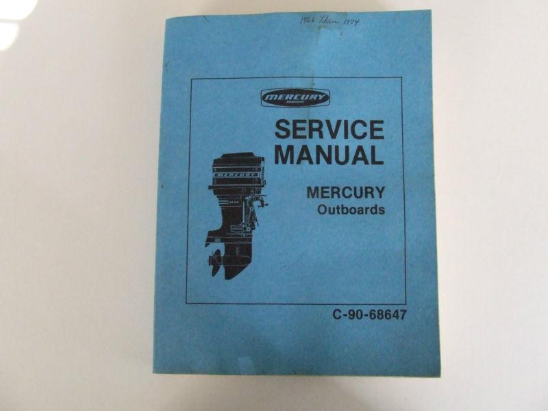 Mercury outboard service manual c-90-68647