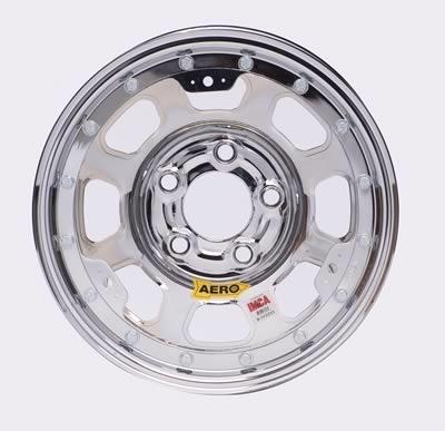 15" x 8" chrome 56 series aerobrite spun-formed wheels aero race wheels